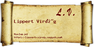 Lippert Virág névjegykártya