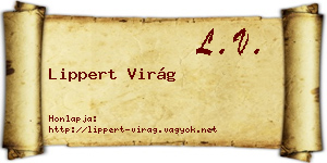 Lippert Virág névjegykártya